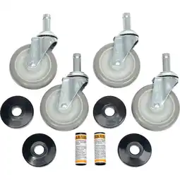 Walmart Nexel Stem Casters Set of (4) 5 Polyurethane Wheel 1200 Lb. Capacity offer