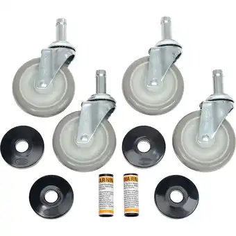 Walmart Nexel Stem Casters Set of (4) 5 Polyurethane Wheel 1200 Lb. Capacity offer