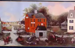 Walmart 879202 Quaint Colonial Town Wallpaper Border 92942fp WM96215 offer