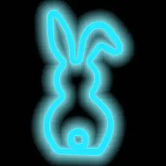 Walmart weibbin Cute Bunny Tail Neon Night Light For Easterfor Home, Office, Garden, Sofa offer