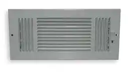 Walmart Sidewall/Ceiling Register, 7.25 X 13.25, White, Steel(4JRP6) offer