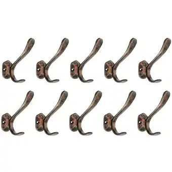 Walmart Mascot Hardware Copper Finish Lucida Hat Coat Iron Hook - Pack of 10 offer