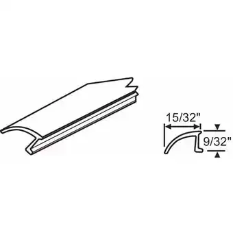 Walmart Manufacturer Varies Glazing Bead, White, Vinyl, 9/32 in H 65-4-6 offer