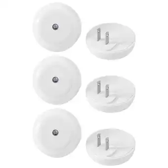 Walmart Plug-in Night Light, Light Sensitive, Low Light Warm LED Nightlight with Sensor, Round, Soft Glow offer