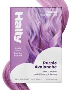 Walmart Hally Hair Color Cloud Demi Permanent Hair Dye, Purple Avalanche, 2.5 Oz offer