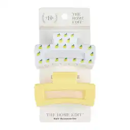 Walmart The Home Edit Claw Clips, Yellow and Lemon Print, 2 Ct offer