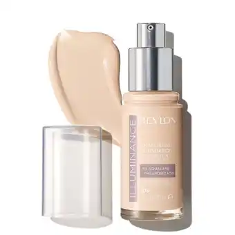Walmart Revlon Illuminance Skin-Caring Liquid Foundation Makeup, Medium Coverage, 105 Cream Ivory, 1 fl oz offer