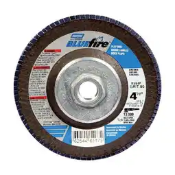 Walmart Norton 66254461173 Blue Fire Zirconia 80 Grit Flap Disc - 4.25 in offer