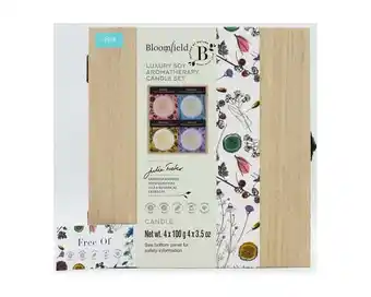 Walmart Bloomfield Luxury Soy Aromatherapy Candle Set, 4pc offer