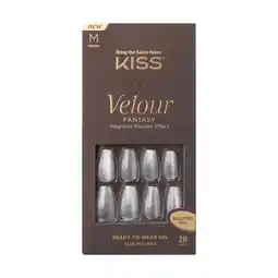 Walmart KISS Velour Fantasy Ready-To-Wear Sculpted Gel Nails, ‘Celebrity’, 28 Count offer