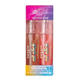 Walmart Lottie London Oil Slick Duo, 100% Vegan Lip Oils, Hot Cocoa & Marshmallow, 2 x 0.12 fl oz offer