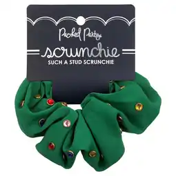 Walmart Packed Party Such a Stud Rhinestone Studded Green Polyester Hair Scrunchie, Ponytail Holder offer