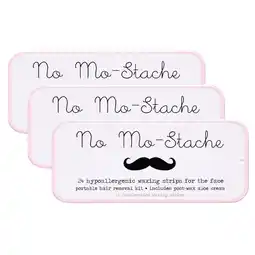 Walmart No Mo-Stache Portable Lip Wax Strip Bundle x 3 offer