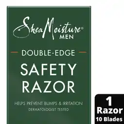 Walmart SheaMoisture Men Razor Double-Edge Safety Razor, 1 Handle, 10 Blades offer