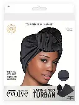 Walmart Evolve Satin Lined Turban Black offer