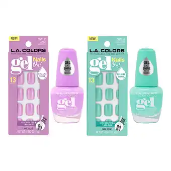 Walmart L.A. COLORS Nail Polish & Artificial Nail Tip Bundle, Chillout, 4pc offer