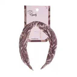 Walmart Goody Tru X Let It Happen Collab Ouchless Pleated Fabric Knotted Headband Tan, 1 CT offer