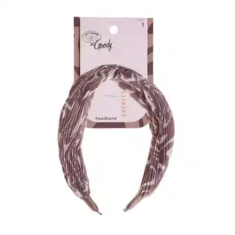Walmart Goody Tru X Let It Happen Collab Ouchless Pleated Fabric Knotted Headband Tan, 1 CT offer