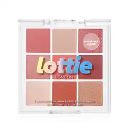 Walmart Lottie London Eyeshadow Palette Raspberry Ripple, Pink Beige, 9 Pan Eyeshadow Palette, 0.25 oz offer