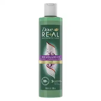 Walmart Dove Real Biomimetic Care Daily Shampoo with Vegan Collagen, Coconut, 10 fl oz offer