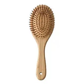 Walmart Wooden comb with Wooden Bristles, Hair Brush for Detangling and Styling for Women's Hair offer