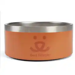Walmart Best Friends Stainless Steel Dog Bowl, Orange 64 oz offer