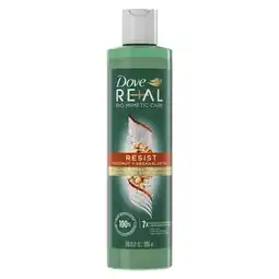 Walmart Dove Real Biomimetic Care Resist Daily Shampoo with Vegan Elastin All Hair Types, Coconut, 10 fl oz offer