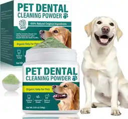 Walmart Dog-Dental-Powder, Dog Dental Care for Plaque Remover and Bad Breath, 100g offer