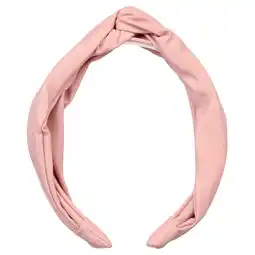 Walmart Wild Primrose by Scunci Twisted Leather Headband in Neutral Blush, 1ct offer