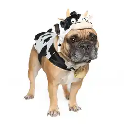 Walmart Vibrant Life Halloween Dog Costume and Cat Costume: Cow, Size S offer
