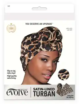 Walmart Evolve Satin Lined Turban Leopard offer
