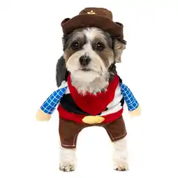 Walmart Vibrant Life Halloween Dog Costume and Cat Costume: Cowboy, Size Extra-Small offer