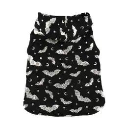 Walmart Vibrant Life Halloween Dog Clothes, Bat Print Hoodie, for Dogs or Cats, Size Extra Small offer
