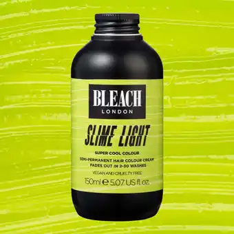 Walmart Bleach London Super Cool Color Semi-Permanent Hair Color Cream, Slime Light, 5.07 oz offer