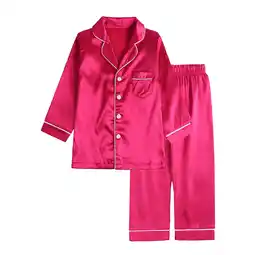 Walmart Cethrio Big Girls Pajama Sets, Comfy Soft 2 Piece Fall Winter Sleepwear Hot Pink Size 12-3 T offer