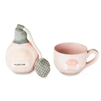 Walmart Vibrant Life 2-Piece Pink Mug and Perfume Bottle Dog Toy Gift Set offer