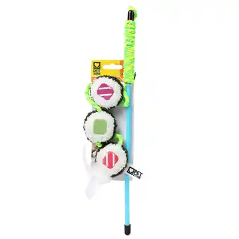 Walmart Pet Zone Sushi Wand Cat Toy, Multi-Color, Interactive, Catnip offer