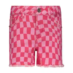 Walmart Steve Madden Girls Checkered Denim Shorts, Sizes 4-16 offer