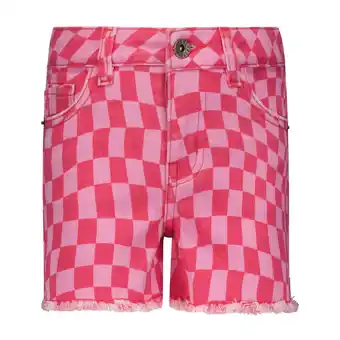 Walmart Steve Madden Girls Checkered Denim Shorts, Sizes 4-16 offer