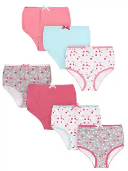 Walmart Gerber Toddler Girls' Underwear Panties, 7-Pack offer
