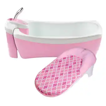 Walmart Summer Infant Lil Luxuries Whirlpool Baby Bathtub, Bubbling Spa & Shower (Pink) offer