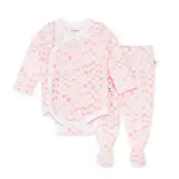 Walmart Burt's Bees Baby Organic Cotton Baby Girl Bodysuit & Footed Pant Set, Sizes Newborn-6/9 Months offer