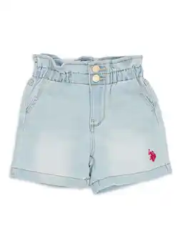 Walmart U.S. Polo Assn. Toddler Girl Paper Bag Short (2T-5T) offer
