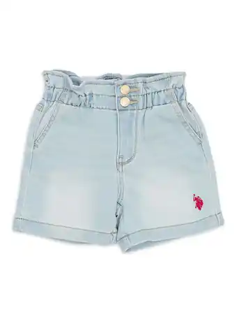 Walmart U.S. Polo Assn. Toddler Girl Paper Bag Short (2T-5T) offer