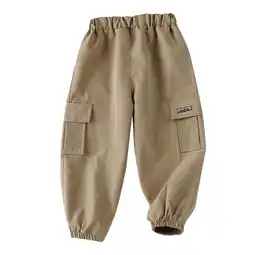 Walmart Toddler Boys Pants Cargo Trousers Fashion Spring Elastic Casual Summer Pants Pants For Boys 4T-5T offer