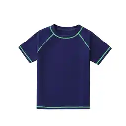 Walmart ZPWKLM ZPWKLM Short Sleeve Swim Swimwear Tees For Crewneck Solid Color Top For Toddlers size 5-6T offer