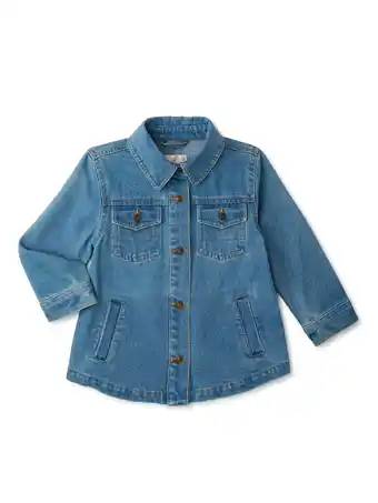 Walmart Urban Republic Toddler Girl Denim Shacket, Sizes 12M-4T offer