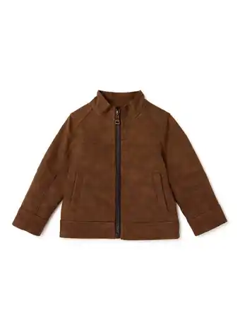 Walmart Urban Republic Baby & Toddler Boys Faux Suede Biker Jacket, Sizes 12M-4T offer
