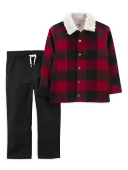 Walmart Carter's Child of Mine Toddler Boy Outfit Set, 2-Piece, Sizes 12M-5T offer