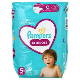Walmart Pampers Cruisers Diapers Size 5, 19 Diapers offer